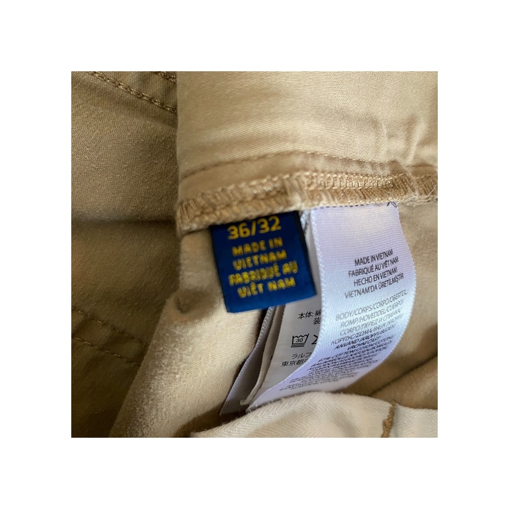 Polo Ralph Lauren Men's Pants Size 36x32 Beige Casual Chinos Trousers - Picture 6 of 9